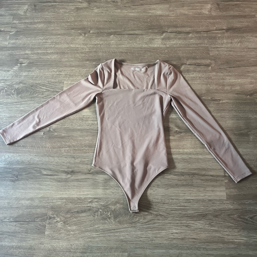 Abercrombie & Fitch Tan Bodysuit One Piece